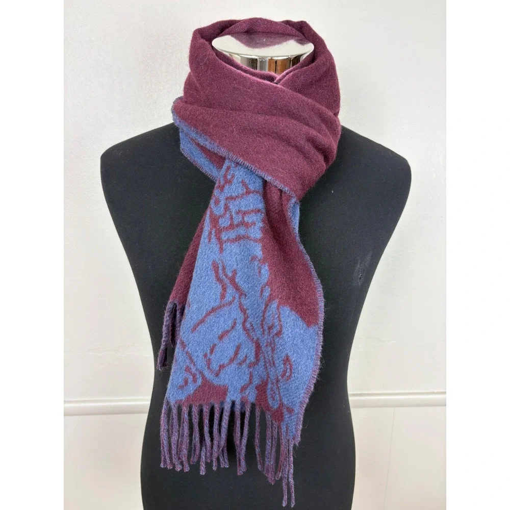 Polo Ralph Lauren Big Pony Reversible Fringe Scarf  10
